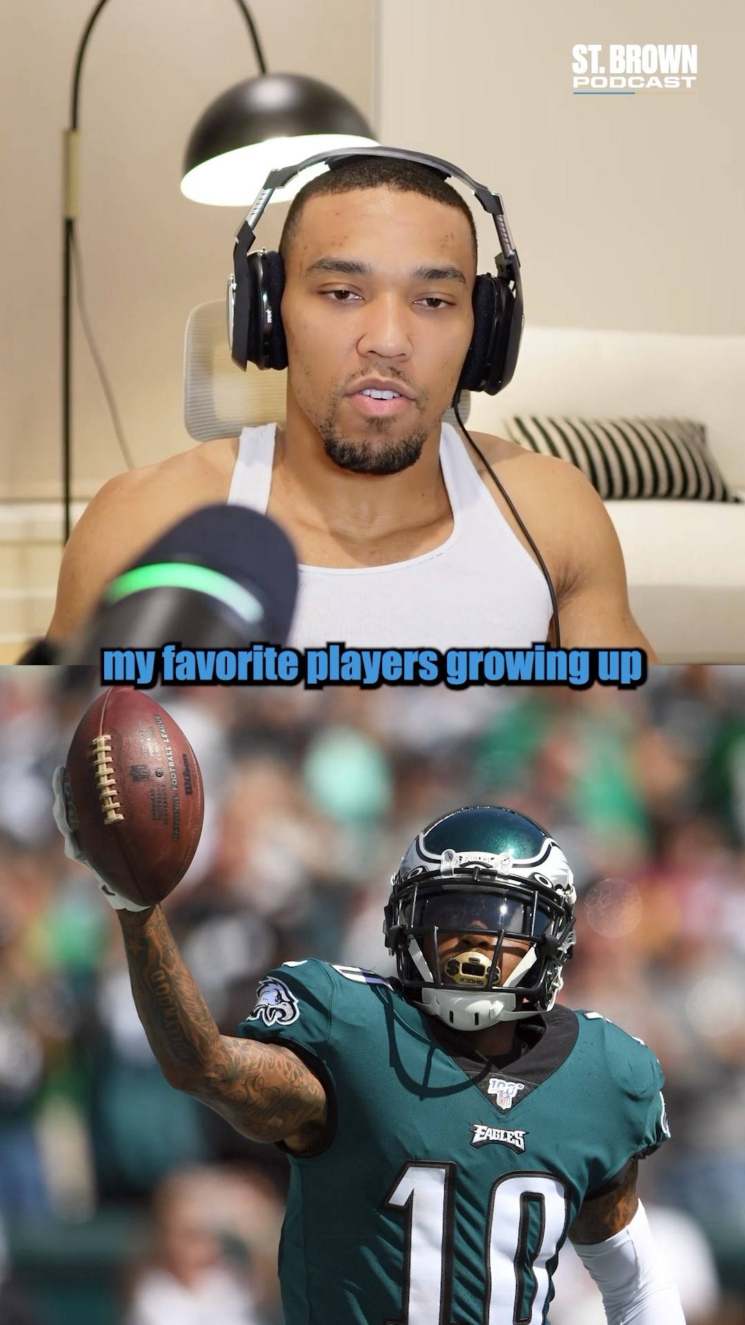 Amon-Ra and Equanimeous St. Brown reveal their favorite NFL players growing up ?